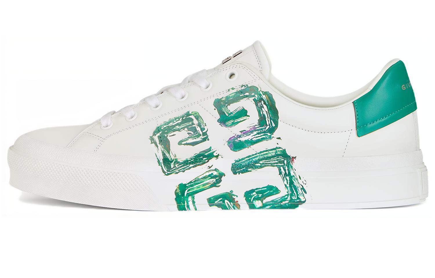 Givenchy Leather Sneaker 'White Green'