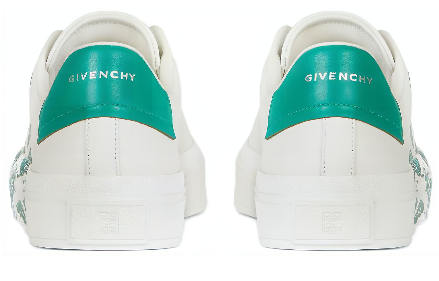 Givenchy Leather Sneaker 'White Green' 圖 4