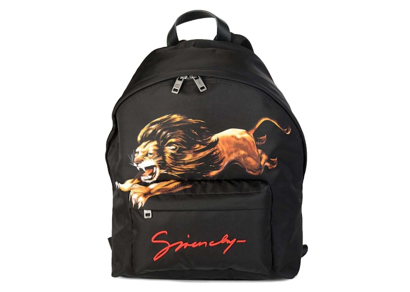 Givenchy Leo Print Backpack Black