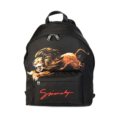 Givenchy Leo Print Backpack Black
