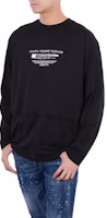 Shop ジバンシィ レターロゴ ルーズフィット 長袖Tシャツ ブラック BM70SE3002-001