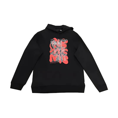 Givenchy Letter Print Black Hoodie Casual Wear GHN0652LI4-001