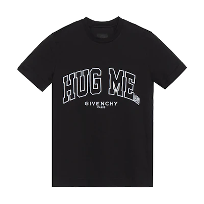 GIVENCHY Letter Print Crewneck Short Sleeve T-Shirt FW22 Black BM71DZ3Y6B-001