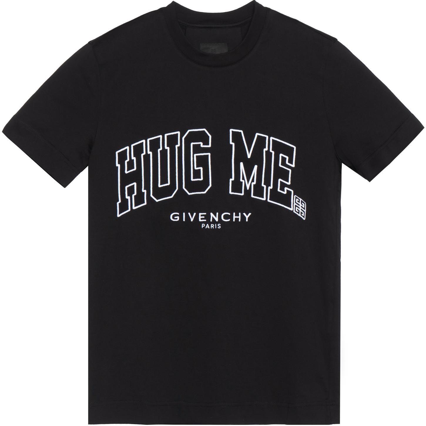 Order Camiseta Negra de Manga Corta GIVENCHY Letter Print FW22. BM71DZ3Y6B-001