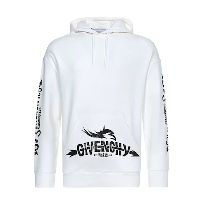 Givenchy Letter Print Long Sleeve Sweatshirt Men’s Off-White BM700T30AF-130