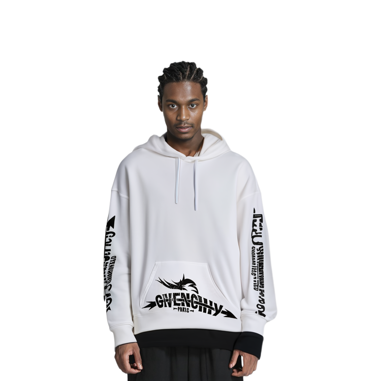 Shop 紀梵希印字長袖運動衫 男款 米白色 BM700T30AF-130