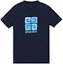 Order GIVENCHY 字母印花海軍藍寬版T恤 SS23系列 BM716G3YCT-410