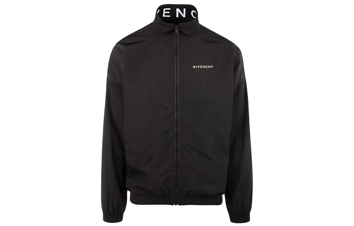 Givenchy Lightweight Black Jacket with Logo Design BM00CM1Y59-001