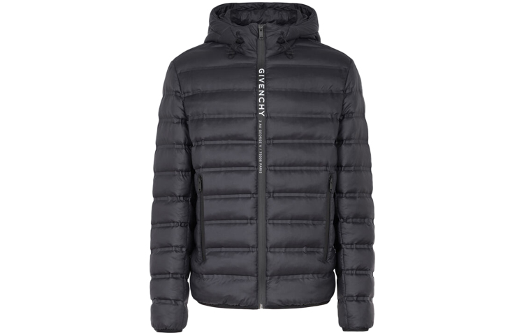 Givenchy Lightweight Hooded Cotton Jacket Black BM00KN12Y4-001