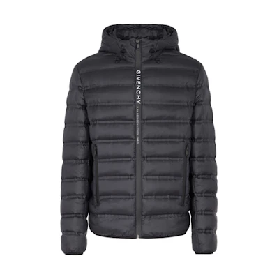 Givenchy Lightweight Hooded Cotton Jacket Black BM00KN12Y4-001