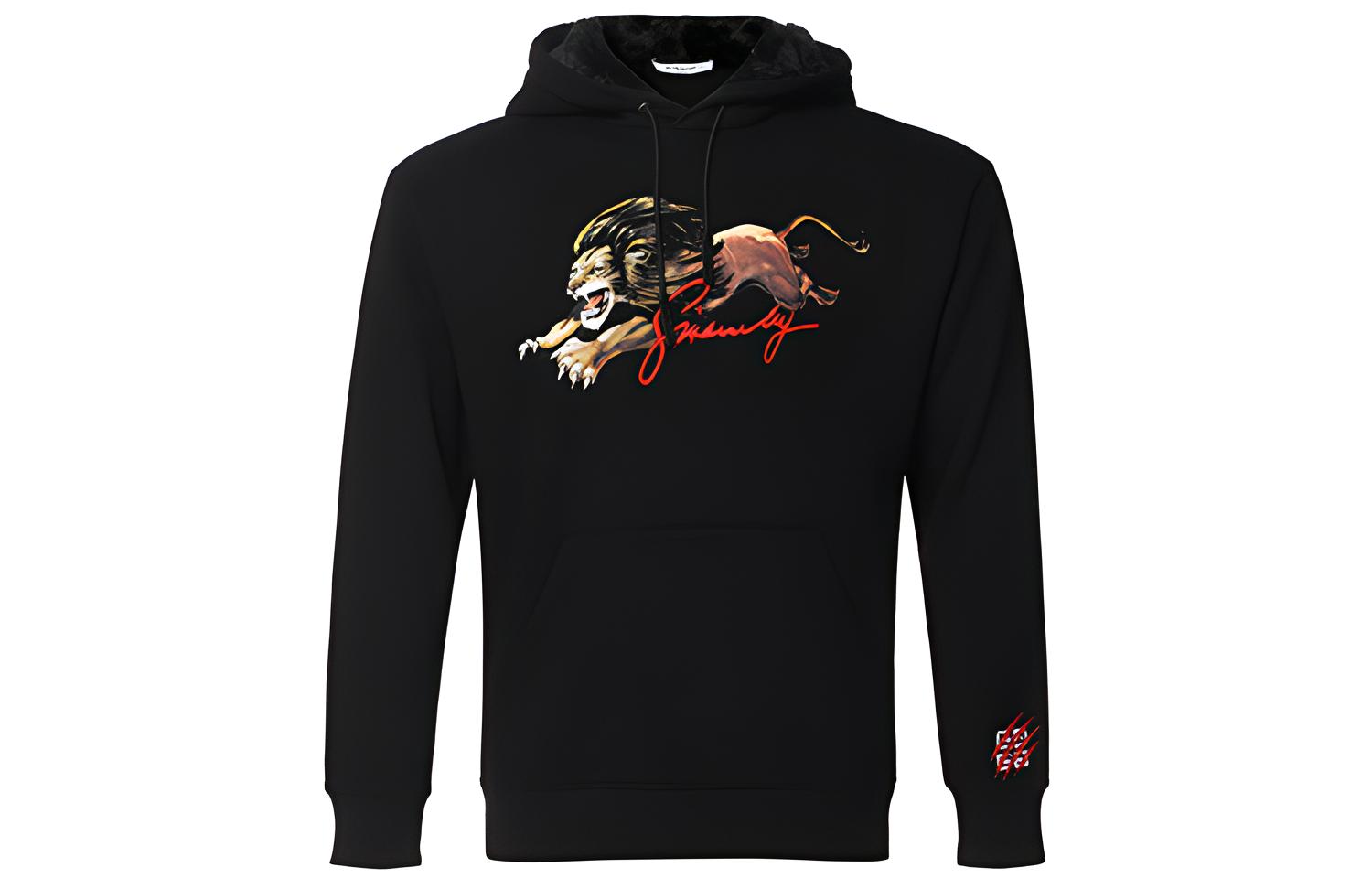 Givenchy Lion Print Sweatshirt Black GV1D3H-007