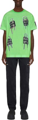 纪梵希锁扣图案圆领休闲T恤 SS23 绿色 BM716N3YBC-322 Lookbook 纪梵希锁扣图案圆领休闲T恤 SS23 绿色 BM716N3YBC-322