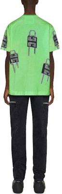 纪梵希锁扣图案圆领休闲T恤 SS23 绿色 BM716N3YBC-322 Shop 纪梵希锁扣图案圆领休闲T恤 SS23 绿色 BM716N3YBC-322