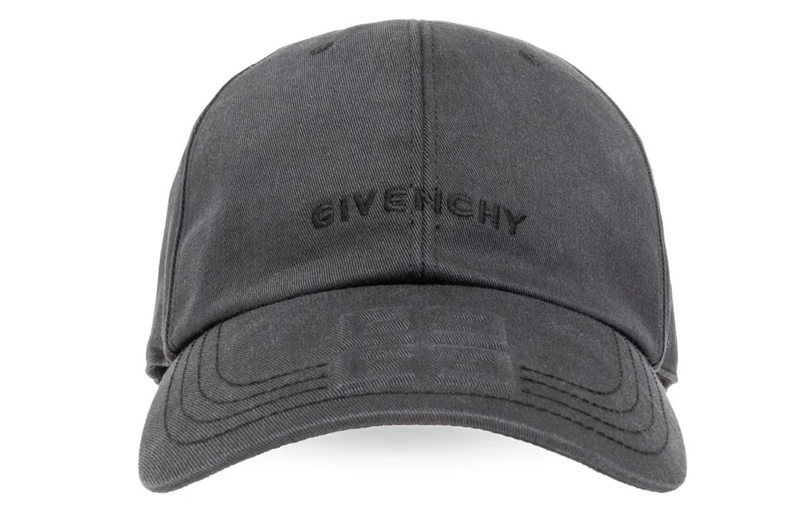 GIVENCHY Logo  Grey Baseball Cap Cotton Spandex BPZ0ARP0UX001