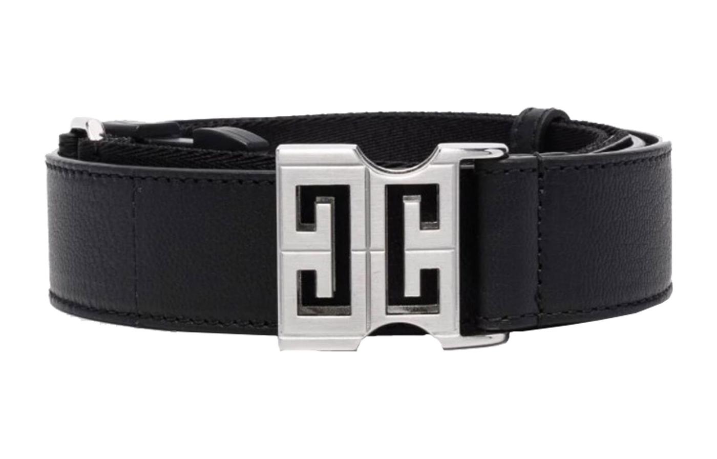 Order Givenchy Tali Pinggang Kulit Hitam Unisex Reka Bentuk Pasangan 3.5cm. BK4054K154001