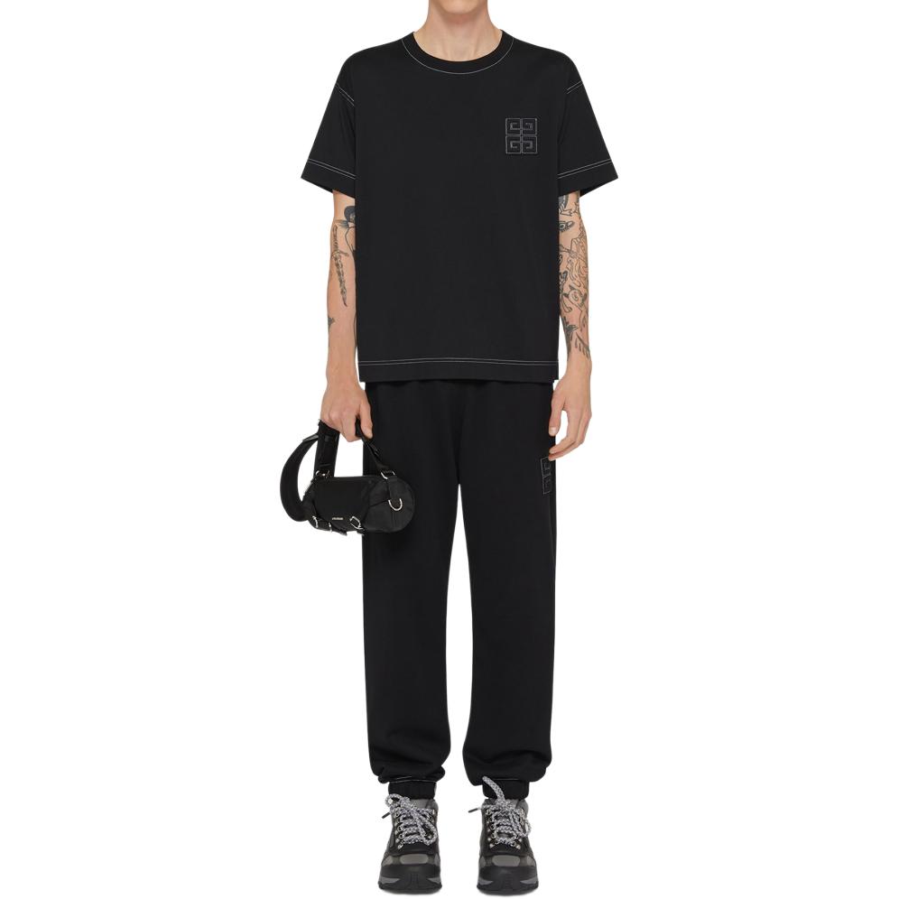 Givenchy Logo Crewneck Loose Fit Short Sleeve T-Shirt Black - BM71MG3YPQ004 圖 3