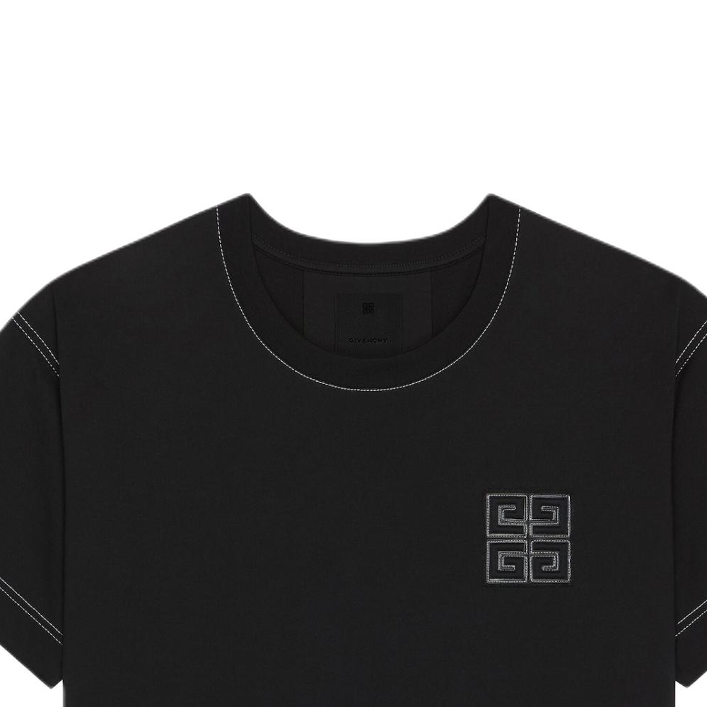 Givenchy Logo Crewneck Loose Fit Short Sleeve T-Shirt Black - BM71MG3YPQ004 圖 5