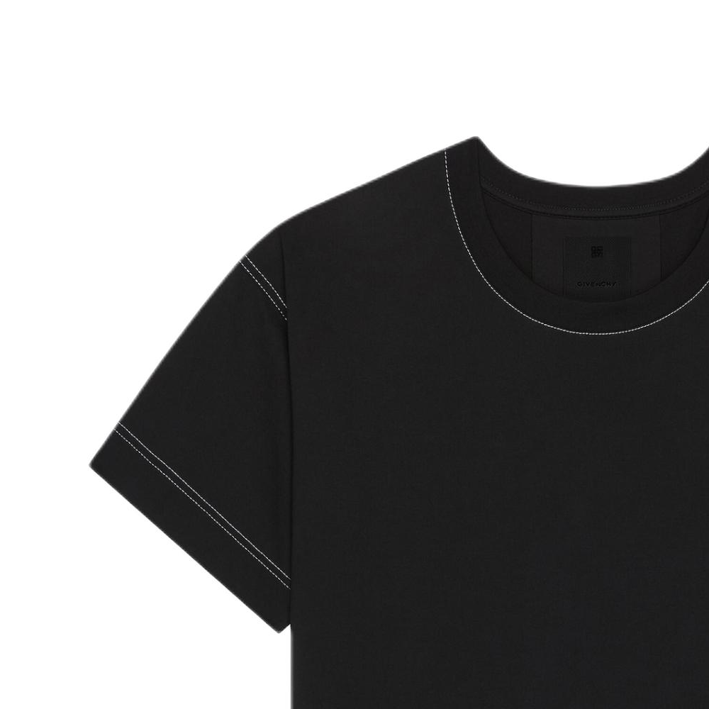 Givenchy Logo Crewneck Loose Fit Short Sleeve T-Shirt Black - BM71MG3YPQ004 圖 6