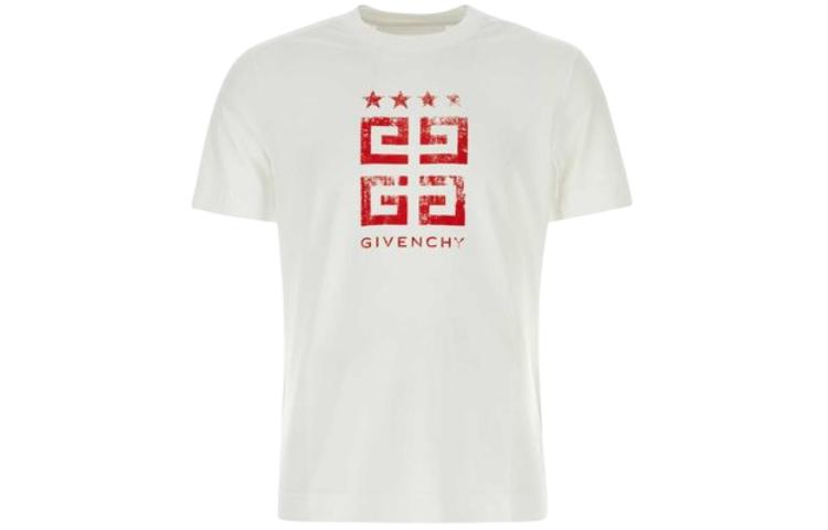 GIVENCHY Logo Crewneck Short Sleeve T-Shirt Men’s White BM716G3YEL-112 圖 2