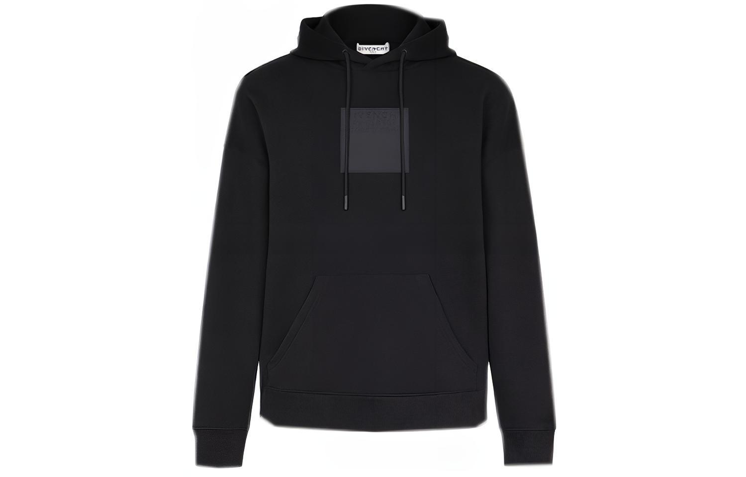Givenchy Logo Embossed Patch Sweatshirt Black () BMJ07Y30AF-001