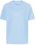 Order GIVENCHY Logo Embroidered Crewneck T-Shirt Light Blue BM710S3002-453