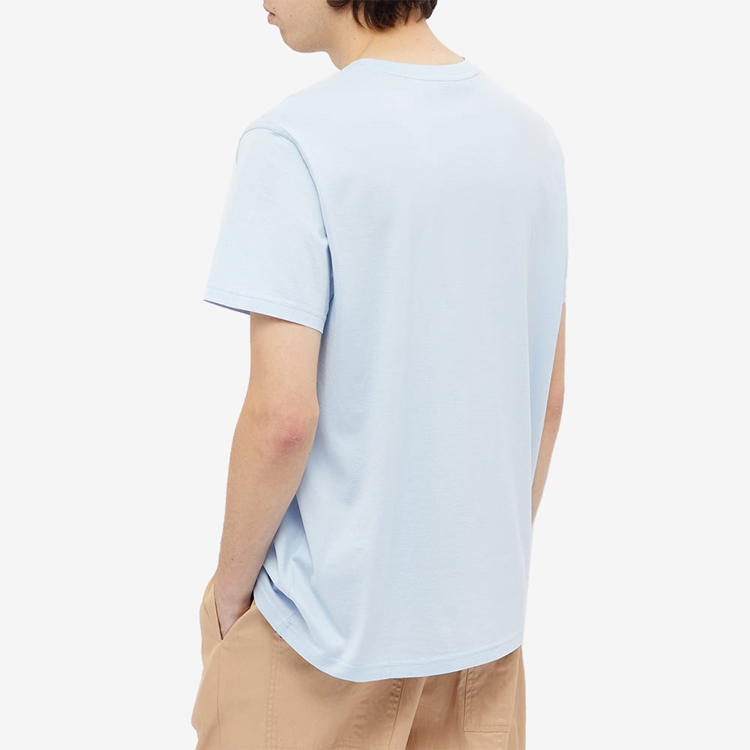 GIVENCHY Logo Embroidered Crewneck T-Shirt Light Blue BM710S3002-453 圖 7