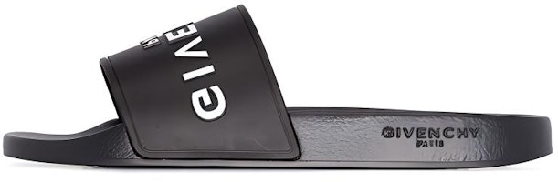 Givenchy Logo Flat Sandal 'Black' BH300HH0EPSLIDE001 Givenchy Logo Flat Sandal 'Black' BH300HH0EPSLIDE001