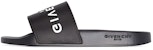 Sandal Rata Givenchy Logo 'Hitam' BH300HH0EPSLIDE001