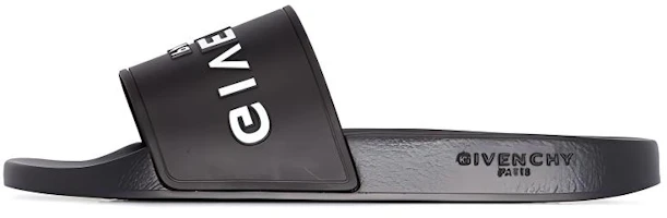 Givenchy Logo Flat Sandal 'Black' BH300HH0EPSLIDE001 Givenchy Logo Flat Sandal 'Black' BH300HH0EPSLIDE001