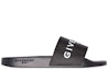 Order Sandal Rata Givenchy Logo 'Hitam' BH300HH0EPSLIDE001