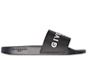 Order Givenchy Logo Flat Sandal 'Black' BH300HH0EPSLIDE001