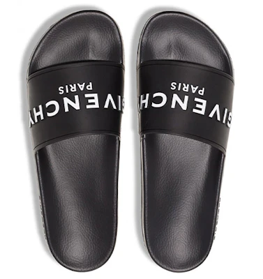 Givenchy Logo Flat Sandal 'Black' BH300HH0EPSLIDE001 Lookbook Givenchy Logo Flat Sandal 'Black' BH300HH0EPSLIDE001