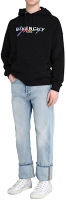 紀梵希男士黑色Logo印花長袖衛衣 BMJ03D30AF-001 Shop 紀梵希男士黑色Logo印花長袖衛衣 BMJ03D30AF-001