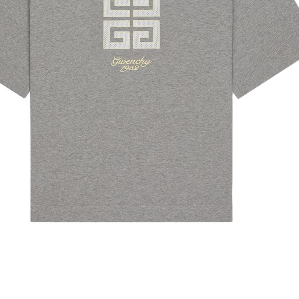 GIVENCHY Logo Graphic Crewneck Short Sleeve T-Shirt Men Grey BM712H3YMW-055 圖 7