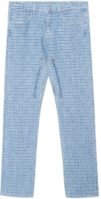 GIVENCHY Logo Jacquard Jeans Ritsleting Kasual Biru Muda BM50W250P9-452 Buy GIVENCHY Logo Jacquard Jeans Ritsleting Kasual Biru Muda BM50W250P9-452