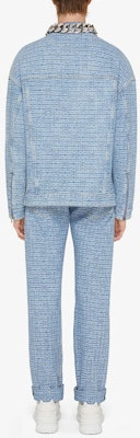 GIVENCHY Logo Jacquard Jeans Ritsleting Kasual Biru Muda BM50W250P9-452 Purchase GIVENCHY Logo Jacquard Jeans Ritsleting Kasual Biru Muda BM50W250P9-452