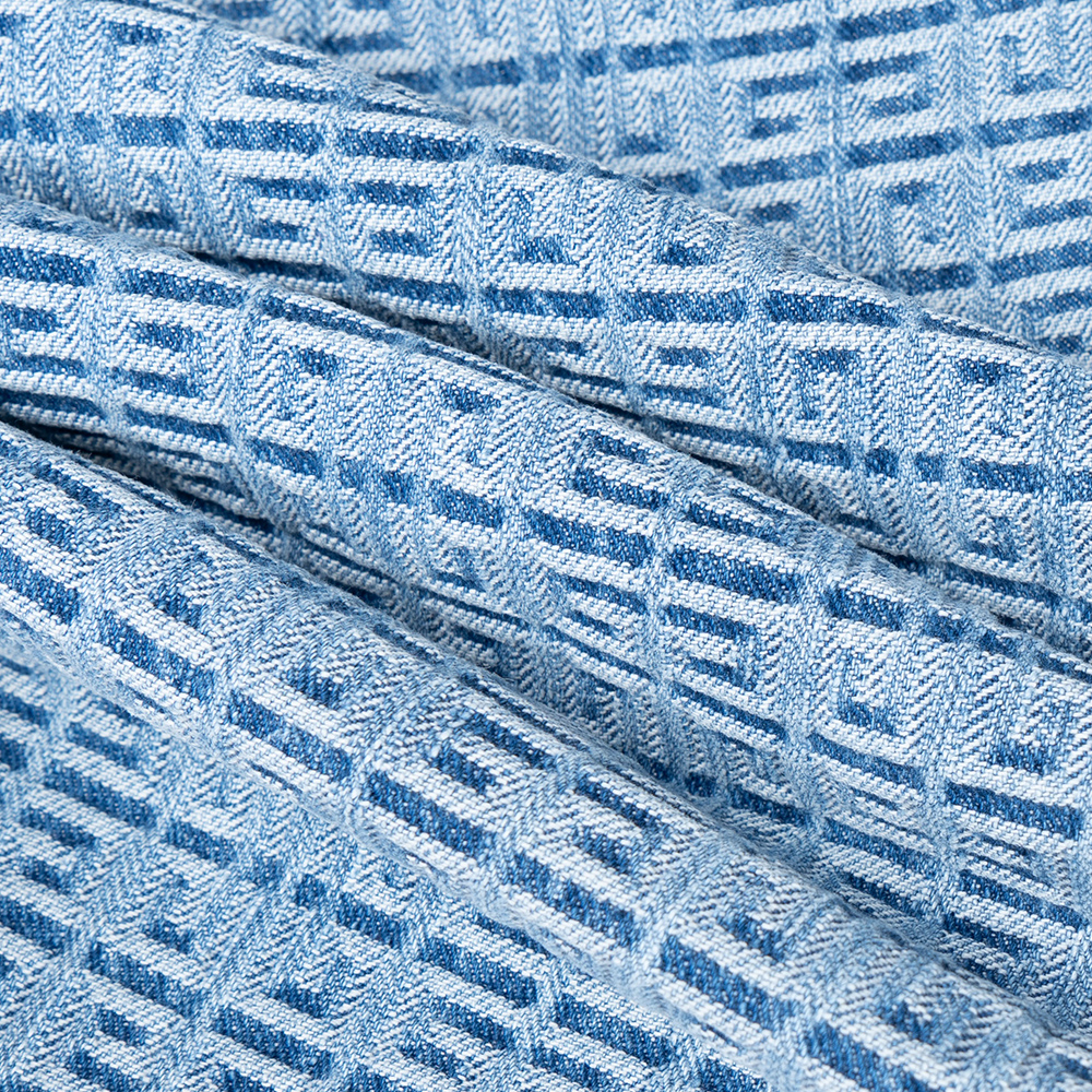 Sizing GIVENCHY Logo Jacquard Jeans Ritsleting Kasual Biru Muda BM50W250P9-452