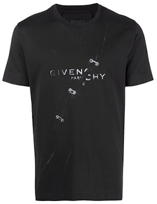 Givenchy 男士黑色字母印花休閒圓領T恤 BM713Y3Y6B-001 Order Givenchy 男士黑色字母印花休閒圓領T恤 BM713Y3Y6B-001