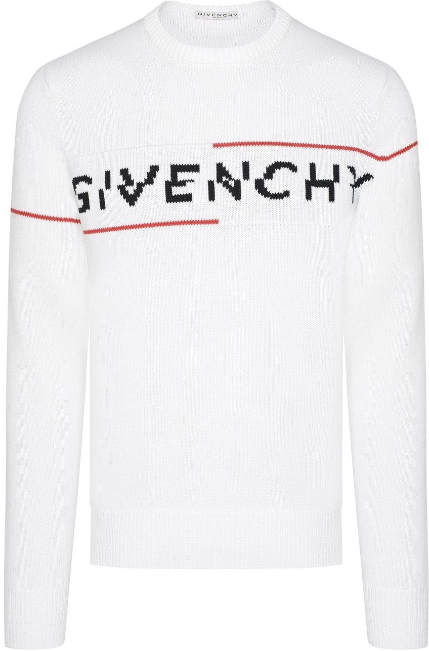 givenchy-logo-letter-print-crewneck-knit-sweater-men-s-white-bm-90-b4401-m-199
