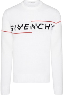 Givenchy Logo Letter Print Crewneck Knit Sweater Men’s White BM90B4401M-199 Buy Givenchy Logo Letter Print Crewneck Knit Sweater Men’s White BM90B4401M-199