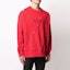 Shop Givenchy 紅色Logo字母印花套頭衛衣 BMJ0B83Y69-600