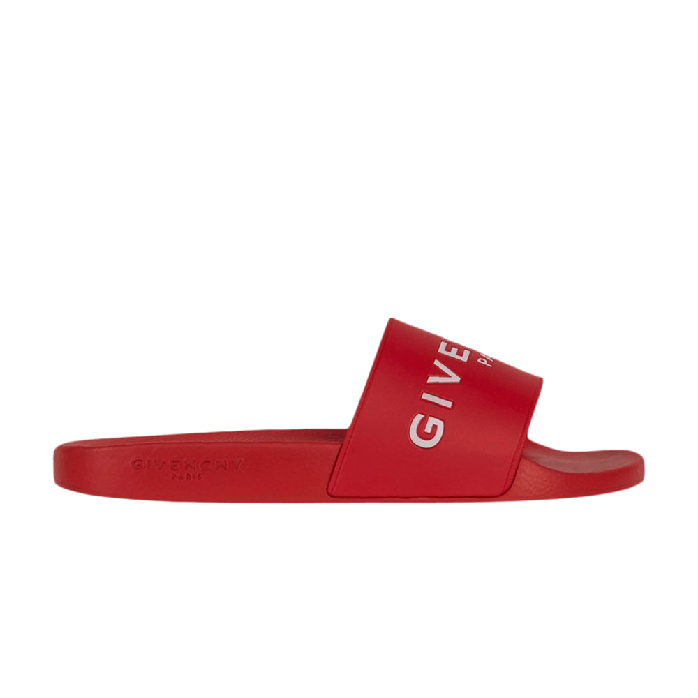Givenchy Logo Pool Slide 'Red' BH3001H045-600