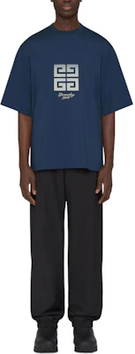 紀梵希 藍色短袖圓領印花男士T恤 BM712H3YMV-420 Lookbook 紀梵希 藍色短袖圓領印花男士T恤 BM712H3YMV-420