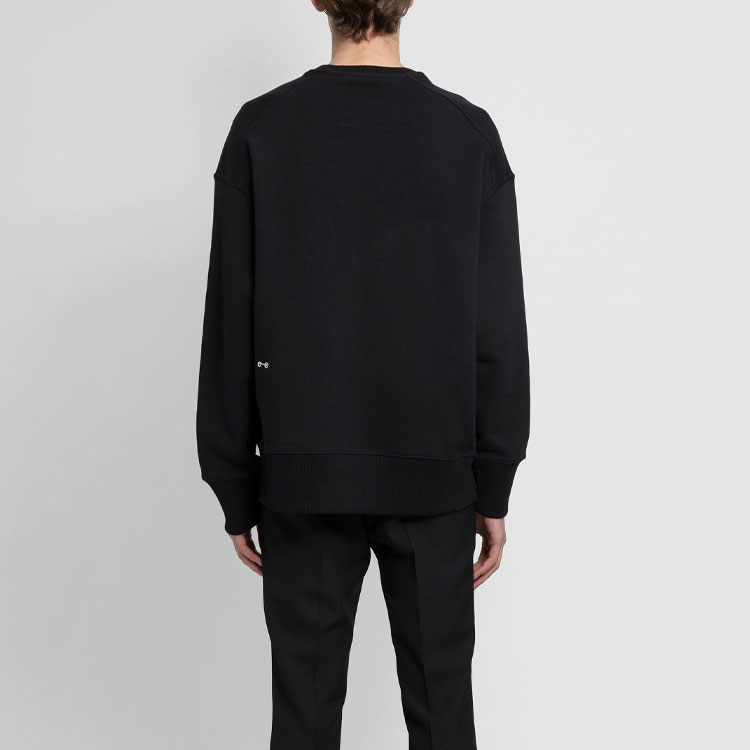 Purchase 紀梵希 男士黑色長袖圓領印花衛衣 BMJ0B83Y69-001