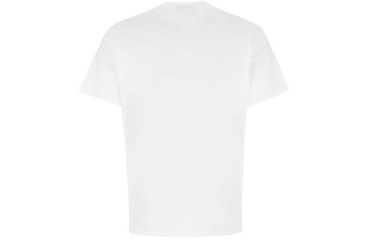 Lookbook 紀梵希 白色Logo印花圓領短袖T恤 BM71123002-100