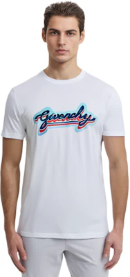 紀梵希 白色Logo印花圓領短袖T恤 BM71123002-100 Shop 紀梵希 白色Logo印花圓領短袖T恤 BM71123002-100