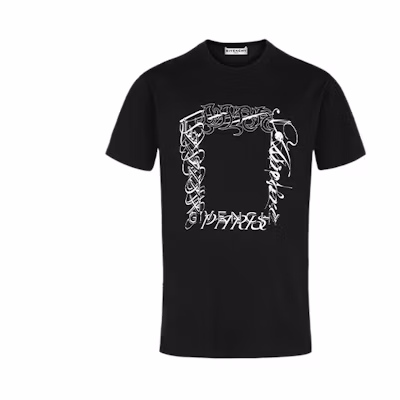 Givenchy Logo Print Short Sleeve T-Shirt Black BM70WP3002-001