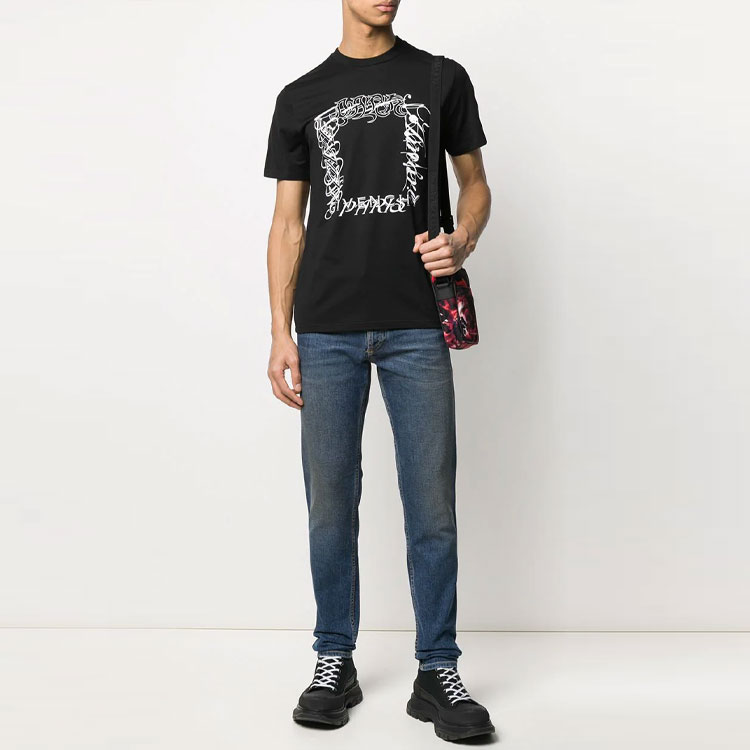 Givenchy Logo Print Short Sleeve T-Shirt Black BM70WP3002-001 圖 4