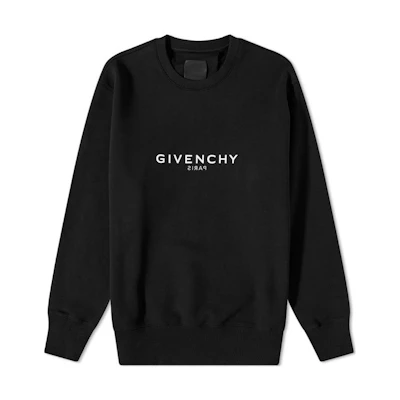 Givenchy Logo Printed Crewneck Sweatshirt Black. BMJ0CB3Y6A-001