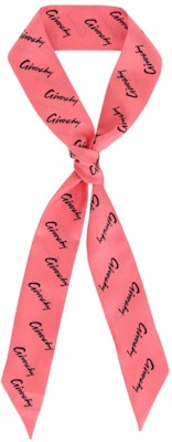 Givenchy Logo Printed Silk Scarf Coral Buy Givenchy Logo Printed Silk Scarf Coral
